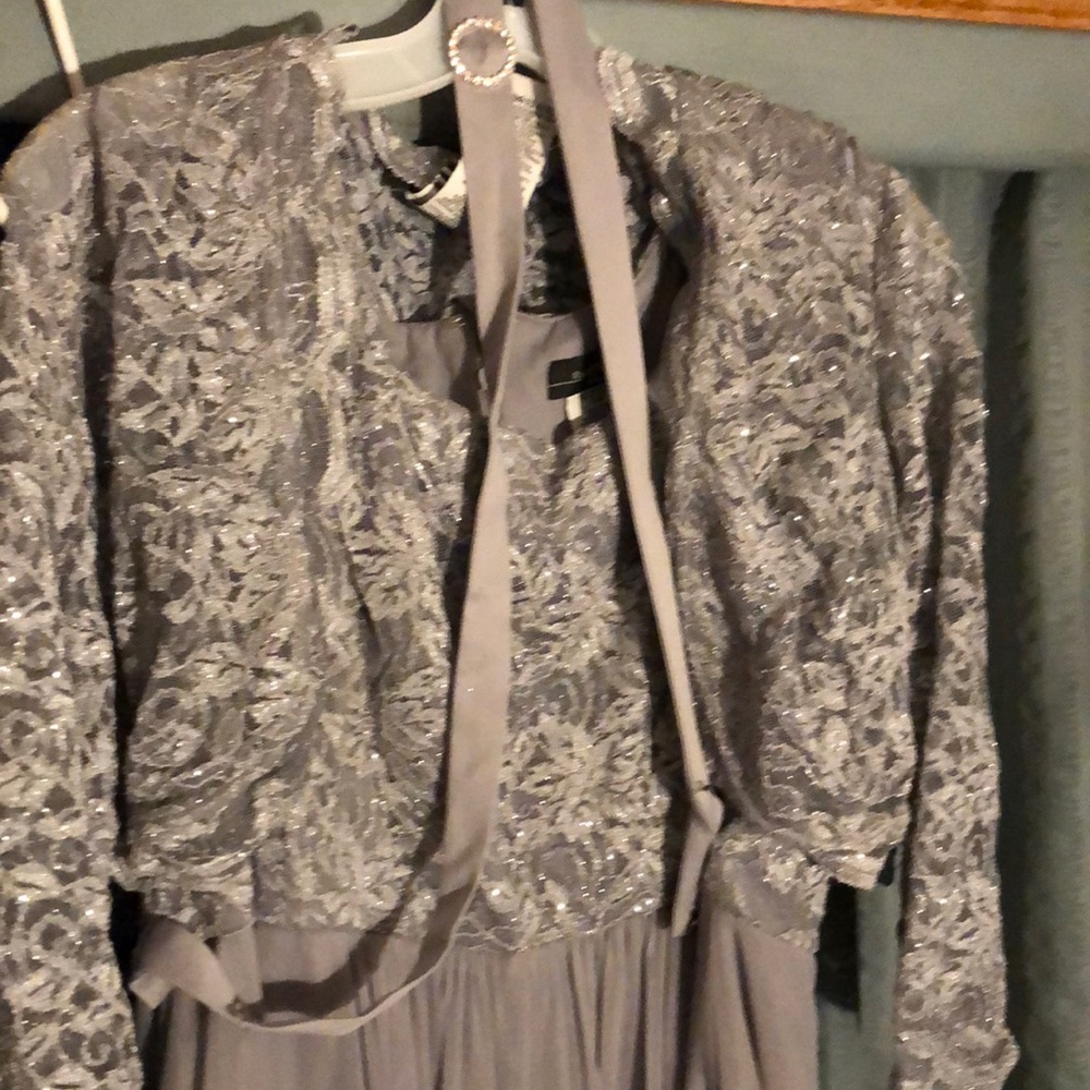 Silver glittery dress Christmas dress